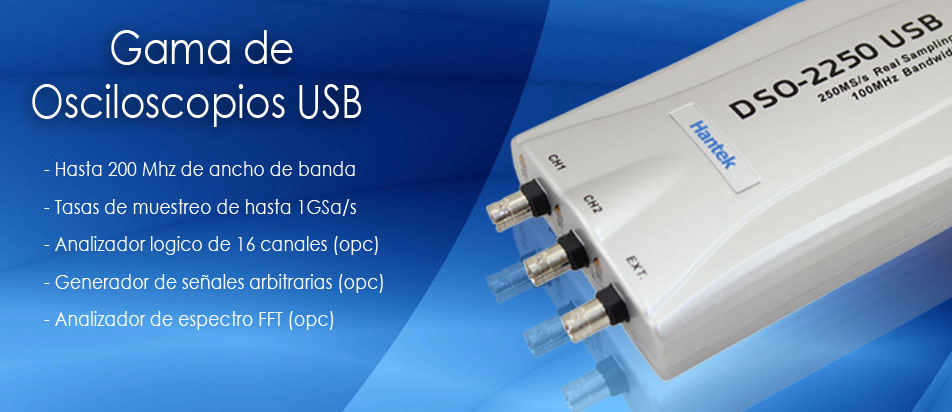Hantek Iberíca - Osciloscopios USB para PC